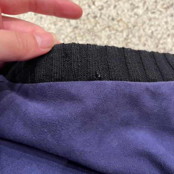 Bally of Switzerland 100% Suede Leather Colorblock Sweatshirt Sz XL Western - Picture 10 of 12